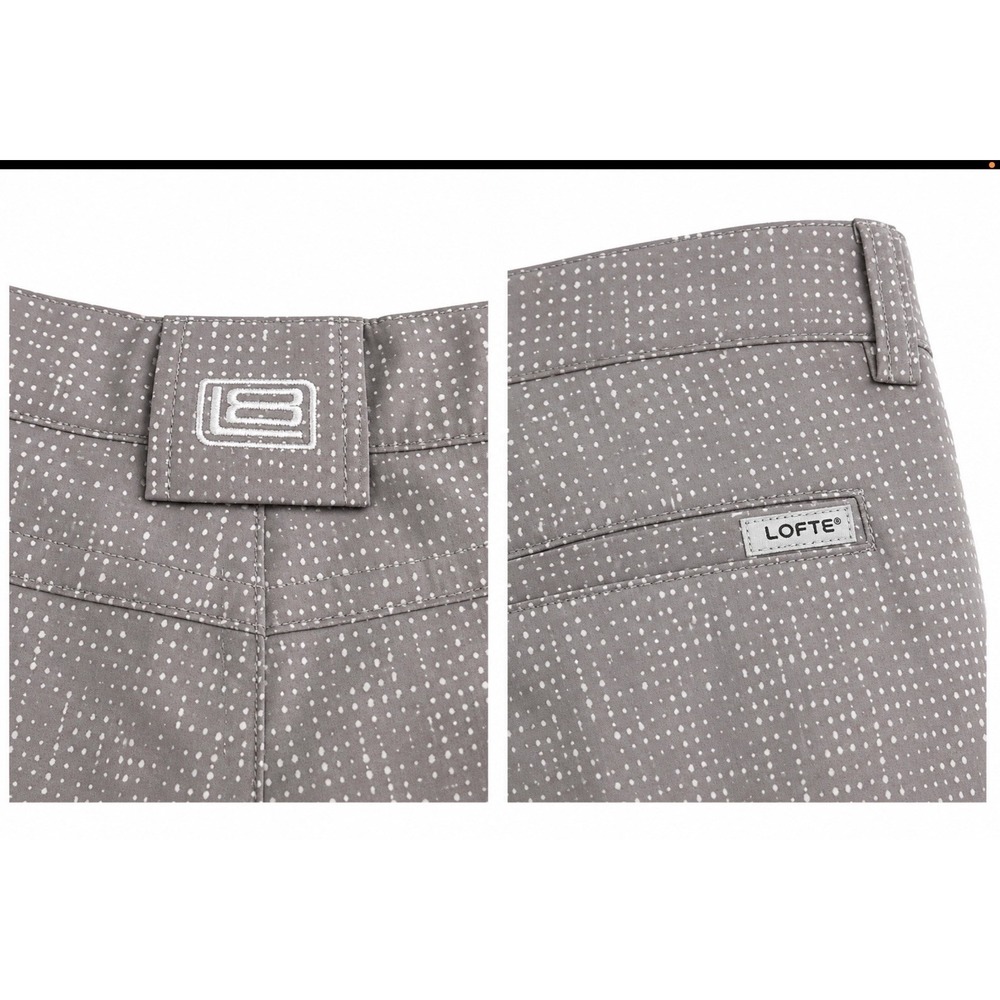 LOFT8 Womens 8 Gray Performance Golf Shorts Stretch Weekend Casual Pockets Golf - Picture 6 of 7